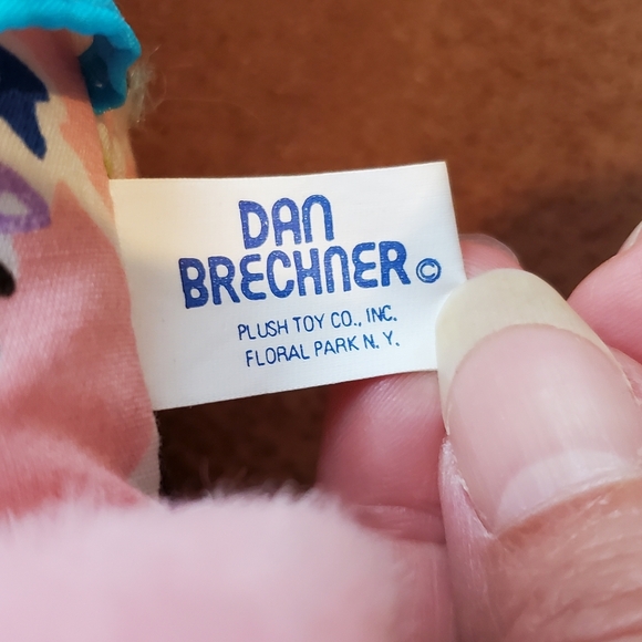 10 inch Dan Brechner Pink Pajamas Elephant Stuffed Animal Plush Toy No Paper Tag - Picture 6 of 6